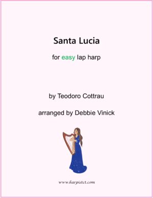 Santa Lucia- easy lap harp