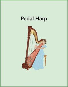 Sheet Music Page- Pedal Harp