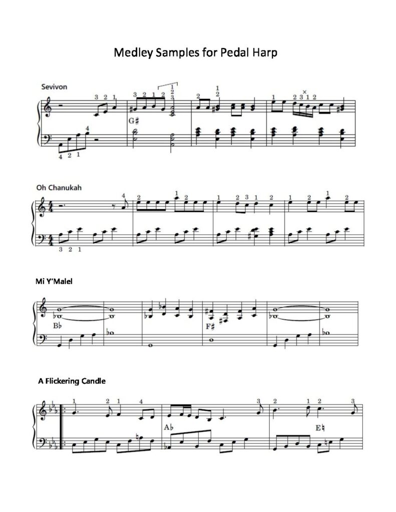Medley Samples for Pedal Harp II